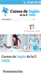 Mobile Screenshot of cursosinglesfuned.com